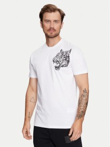 Plein Sport T-Shirt FADC MTK7550 STE003N Biały Regular Fit