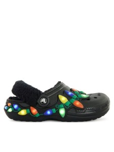 Crocs Klapki Classic Lined Holiday Lights Clog 212054 Czarny