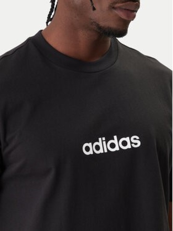 adidas T-Shirt Essentials Linear JE8993 Czarny Regular Fit