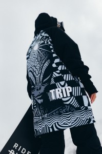 Bluza outdoorowa z kapturem męska DEEP TRIP Alien softshell