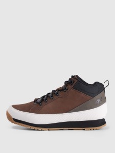 4F Buty przejściowe miejskie męskie - brązowe 43