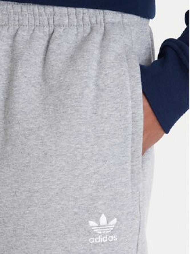 adidas Szorty sportowe Trefoil Essentials JV6053 Szary Loose Fit