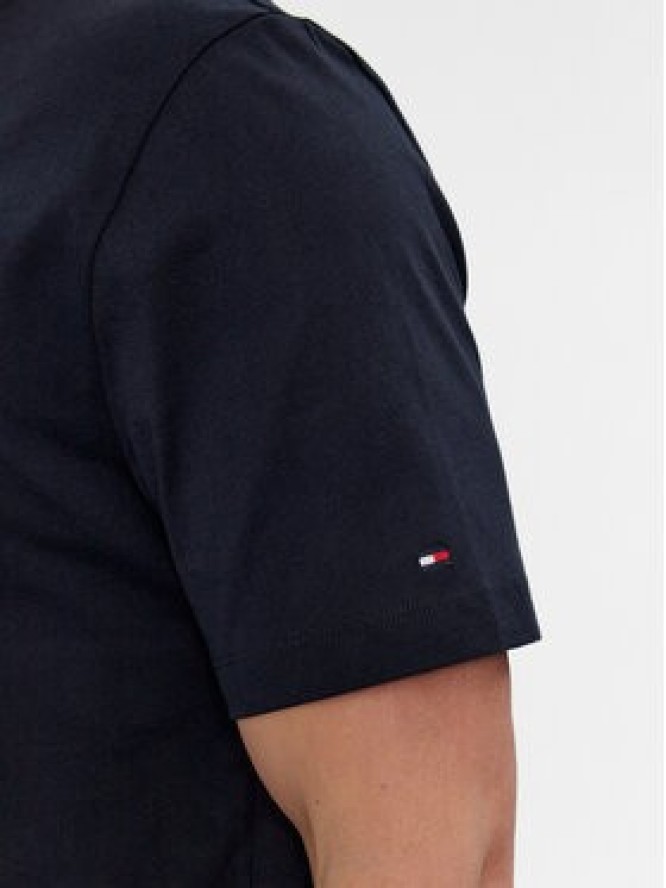 Tommy Hilfiger T-Shirt Label Hd Print Tee MW0MW34391 Granatowy Regular Fit