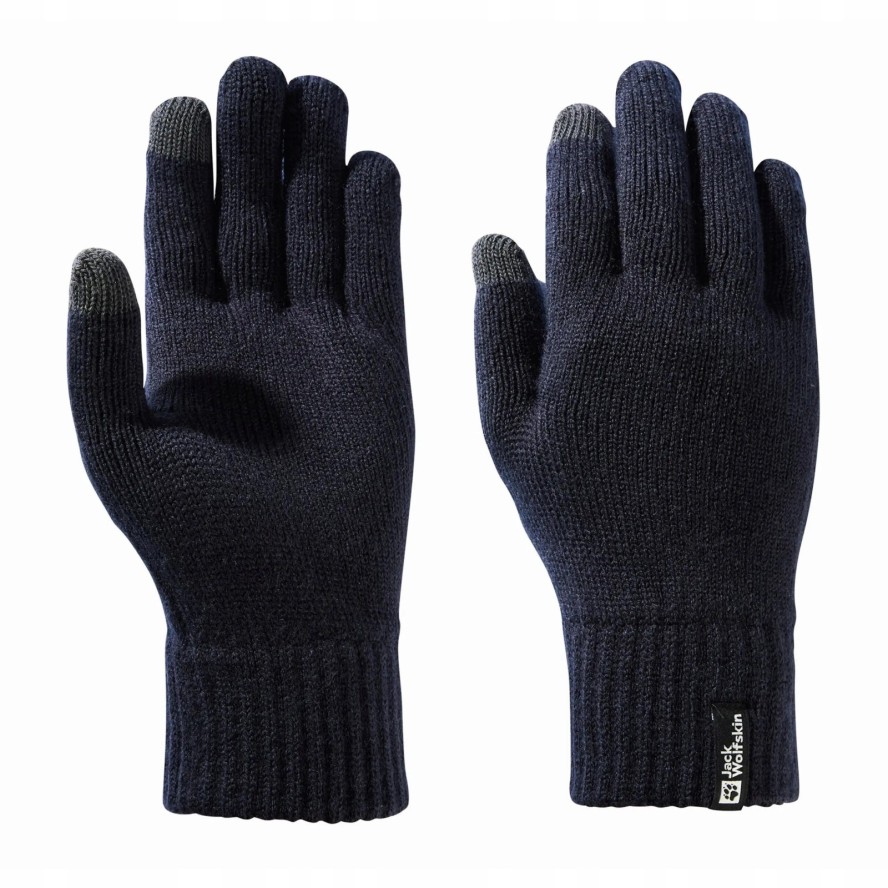 Rękawiczki dzianinowe do ekranów dotykowych Jack Wolfskin RIB GLOVE