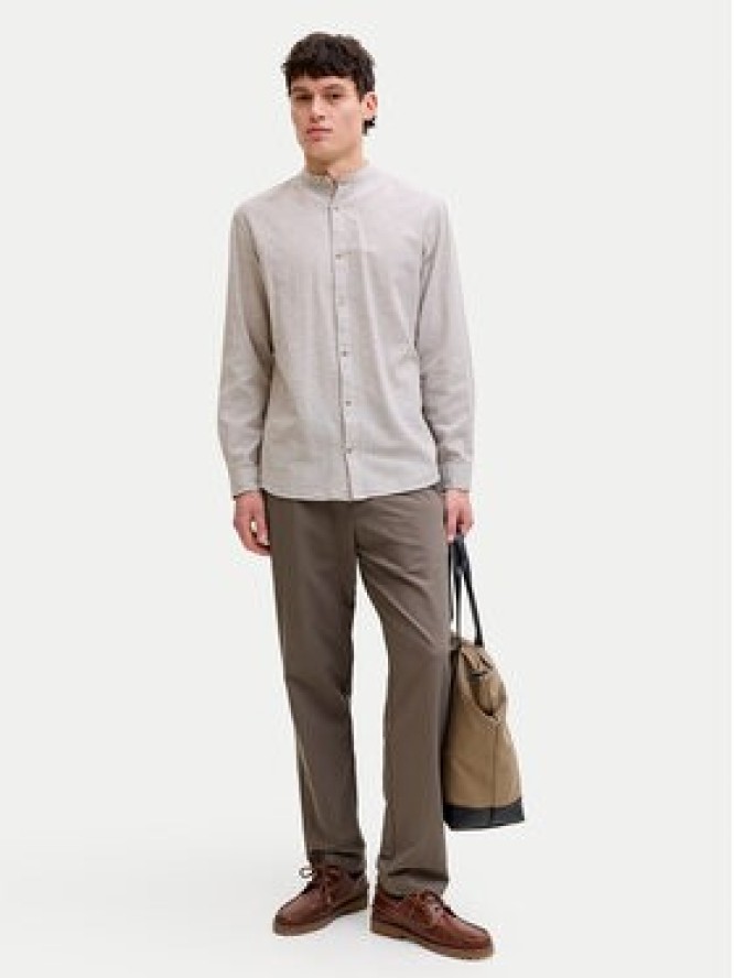 Jack & Jones Koszula Summer 12289184 Beżowy Regular Fit