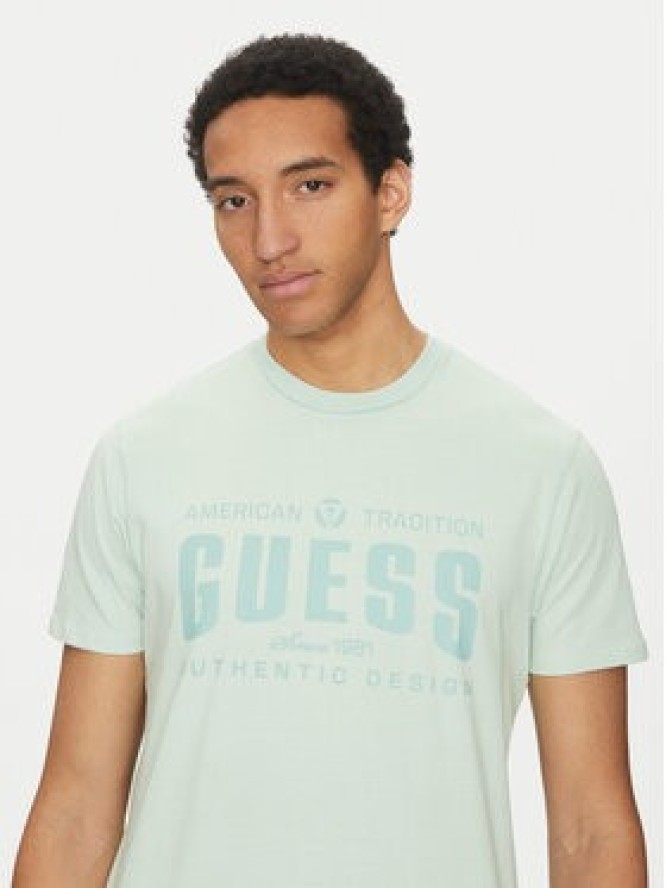 Guess T-Shirt M5GI27 KBW41 Zielony Regular Fit