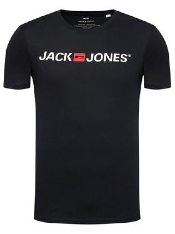 Jack & Jones T-Shirt Jjecorp Logo 12137126 Czarny Slim Fit