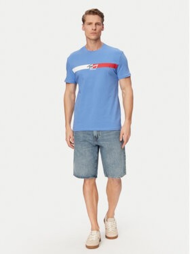Tommy Jeans T-Shirt DM0DM22539 Niebieski Regular Fit