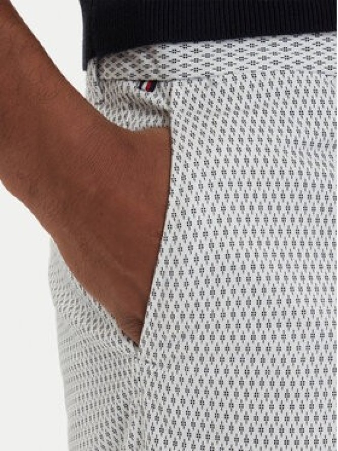 Tommy Hilfiger Szorty materiałowe Dover Print MW0MW42353 Biały Slim Fit