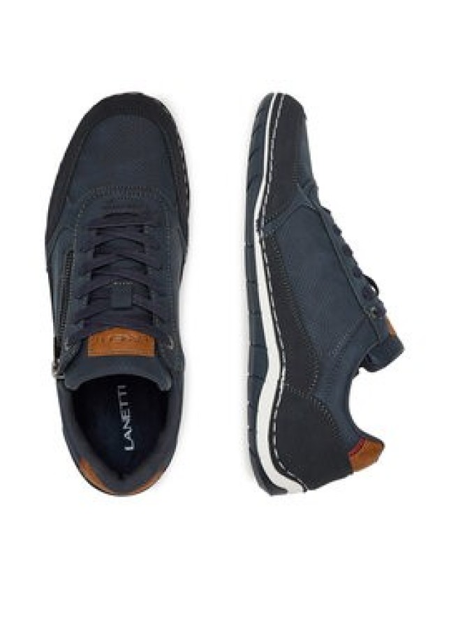 Lanetti Półbuty V5-10235 Granatowy