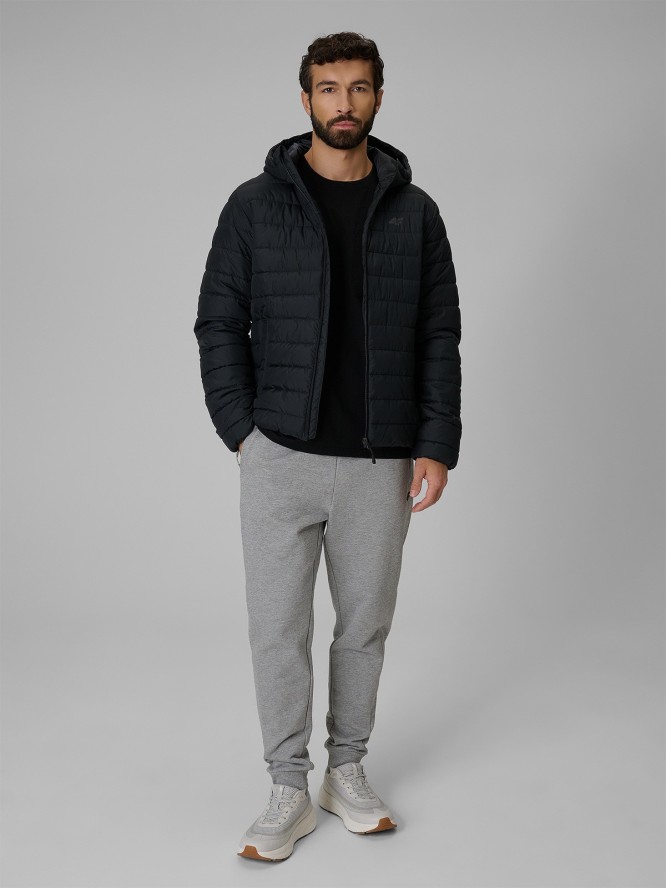 4F Kurtka z wypełnieniem syntetycznym męska - czarna S
