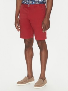 Hechter Paris Szorty materiałowe 26664 151365 Czerwony Regular Fit