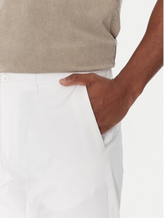 BOSS Spodnie materiałowe T_Commuter-Slim 50534303 Biały Slim Fit