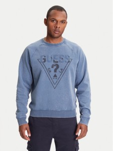 Guess Bluza M5YQ30 KCWR1 Niebieski Regular Fit