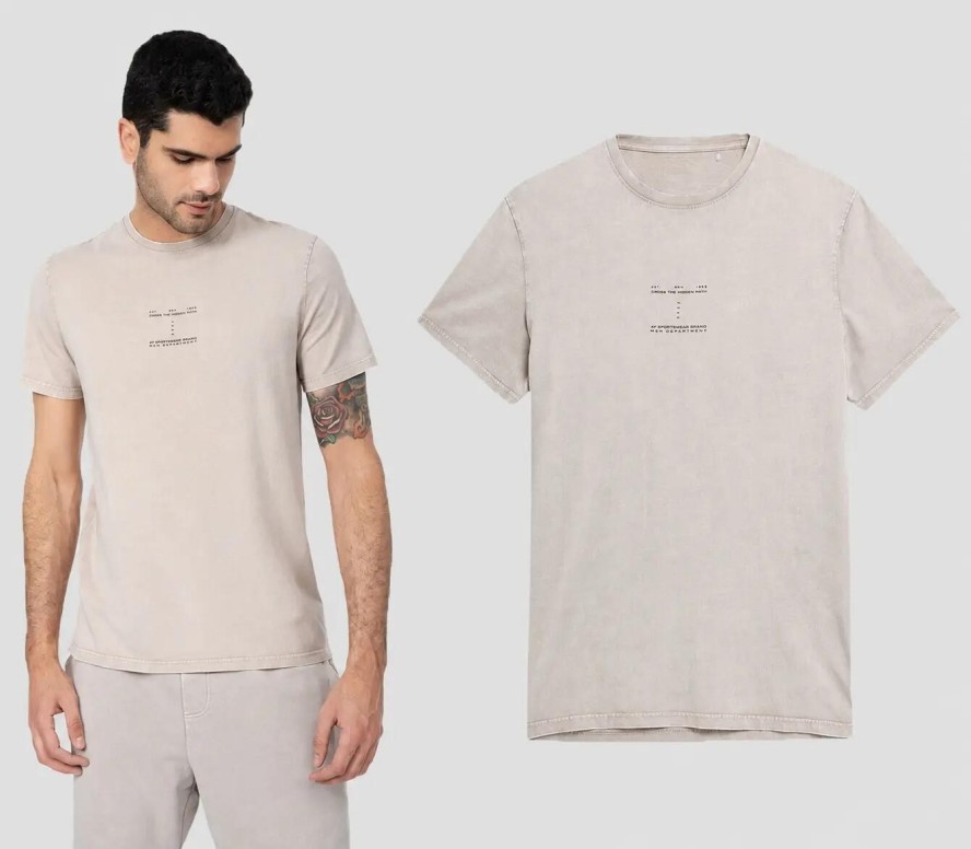 T-SHIRT MĘSKI 4F KOSZULKA SPORTOWA BAWEŁNIANA TTSHM296