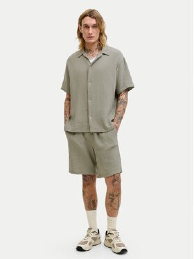 Jack & Jones Szorty materiałowe Jaiden 12274758 Khaki Relaxed Fit