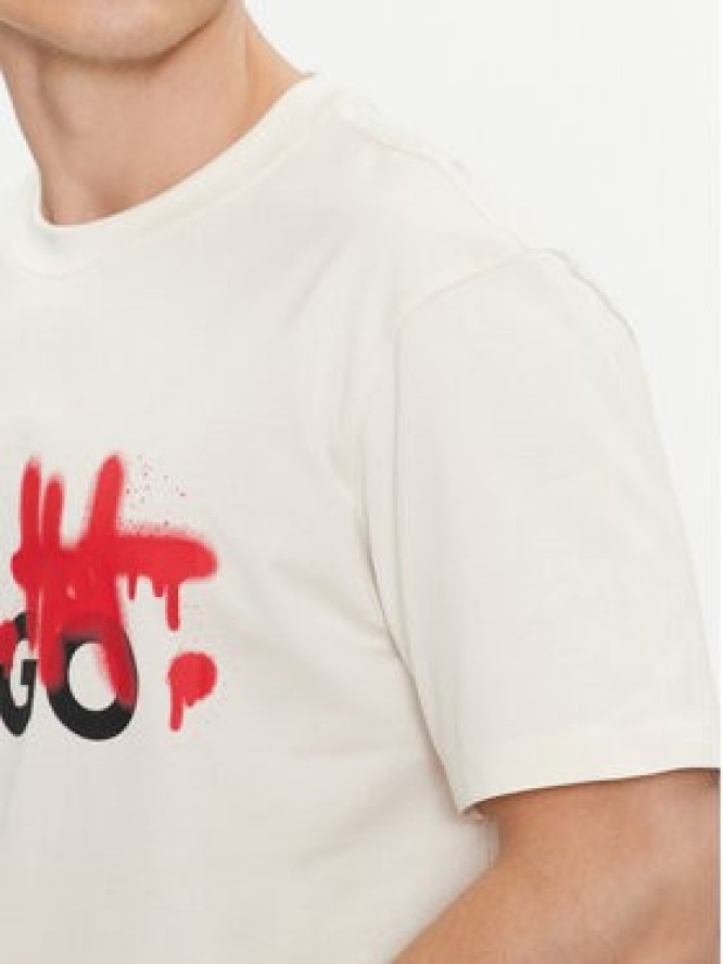 Hugo T-Shirt Dinricko 50508513 Biały Relaxed Fit