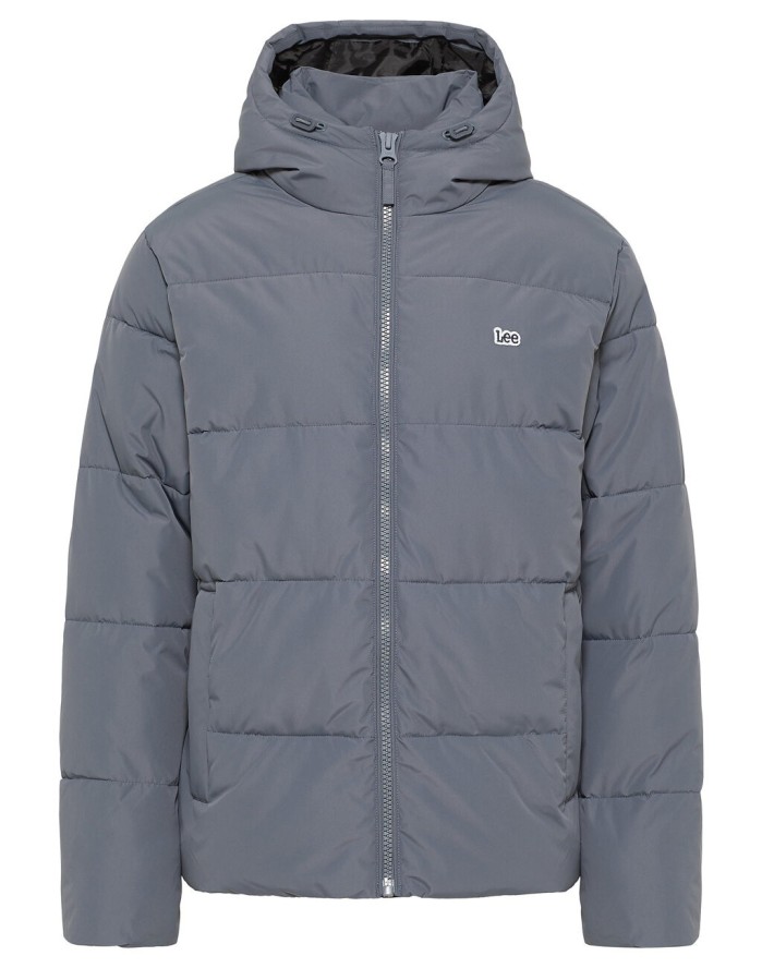 LEE PUFFER JACKET MĘSKA KURTKA ZIMOWA CIEPŁA NA ZIMĘ TAINT GREY 112341647 L87N015536