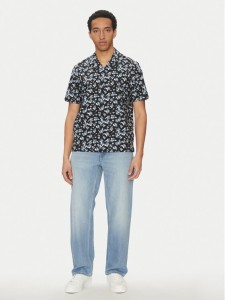 Michael Kors Koszula CS5405QHPL Czarny Relaxed Fit