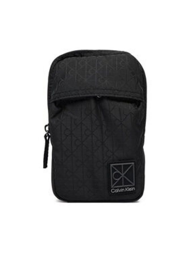 Calvin Klein Saszetka Utility Emblem Phone Crossbody LV04D1192G Czarny
