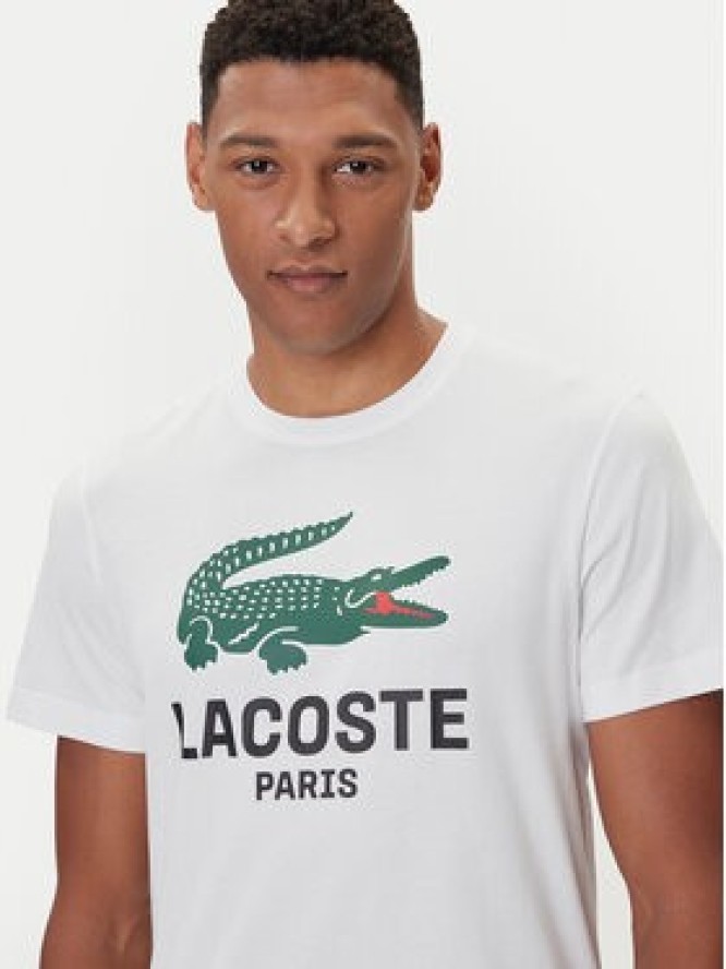 Lacoste T-Shirt TH5634 Biały Regular Fit