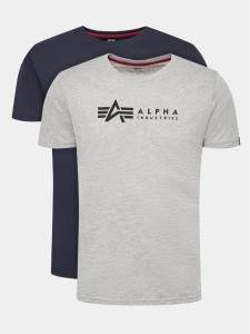 Alpha Industries Komplet t-shirtów Alpha Label 118534 Kolorowy Regular Fit