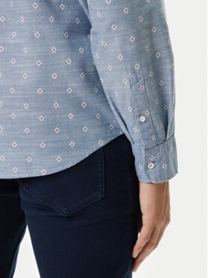 Mustang Koszula Elmore 1016948 Błękitny Regular Fit