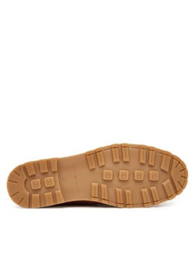 Tommy Hilfiger Półbuty Hilfiger Braided Lth Boat Shoe FM0FM05892 Brązowy