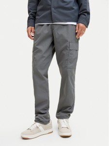 Jack & Jones Spodnie materiałowe Kane 12278911 Szary Relaxed Fit