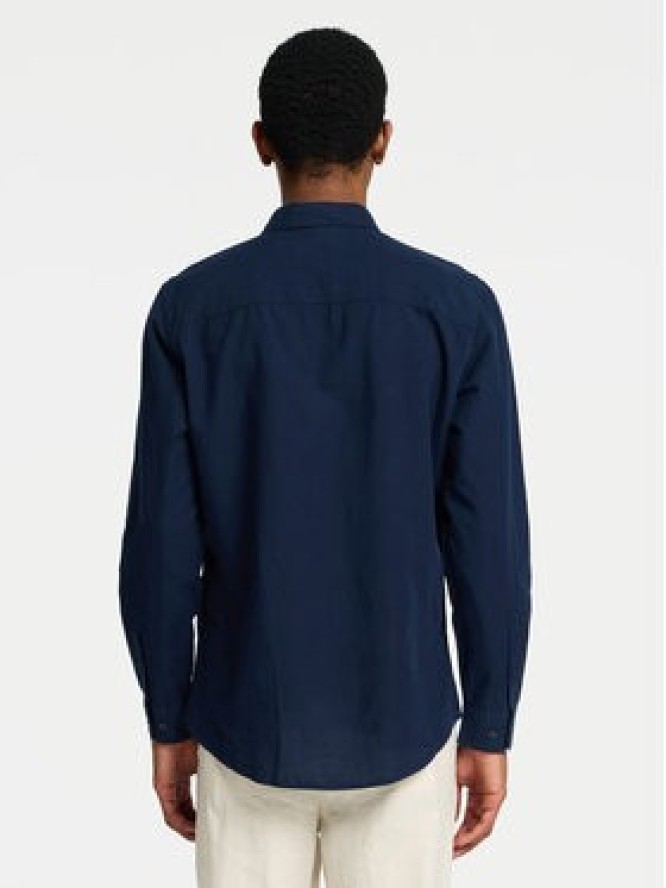 Selected Homme Koszula 16078867 Granatowy Slim Fit