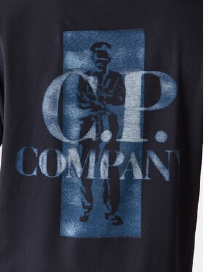 C.P. Company T-Shirt 20CMTS143A110579W Granatowy Regular Fit