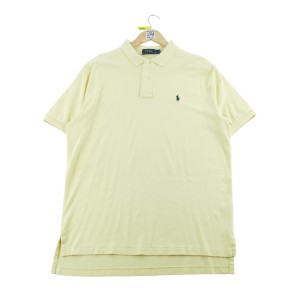 Second life - Polo Ralph Lauren męskie krótki rękaw żółte - Stan dobry