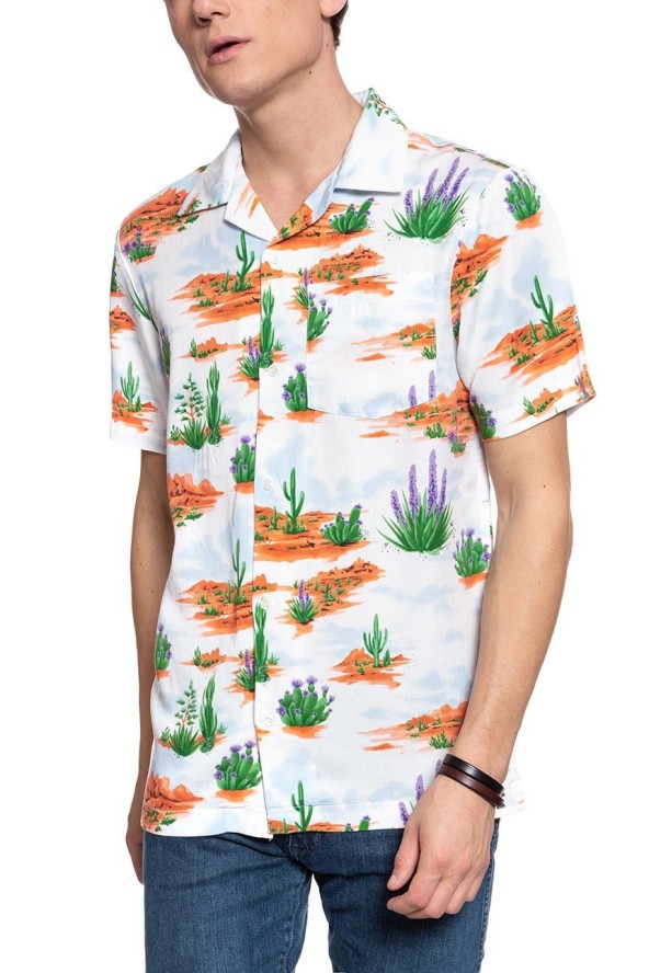 KOSZULA WRANGLER SS RESORT GLOW ORAN W59076H48 112129662