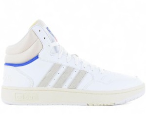 Męskie - Adidas Hoops 3.0 Mid - Gz1345 - Białe