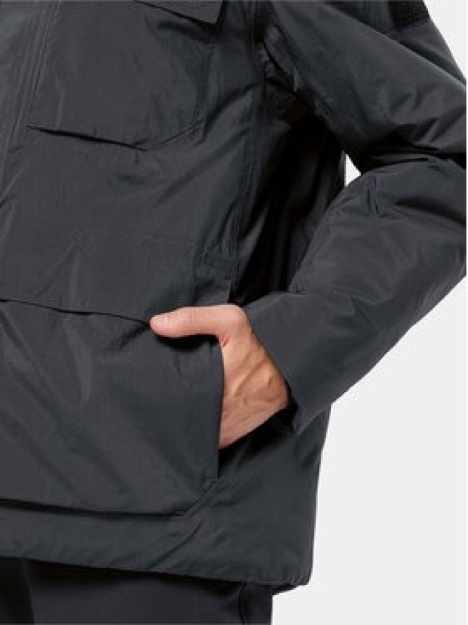 Jack Wolfskin Kurtka zimowa Textor Utility Jkt 1116101 Czarny Regular Fit