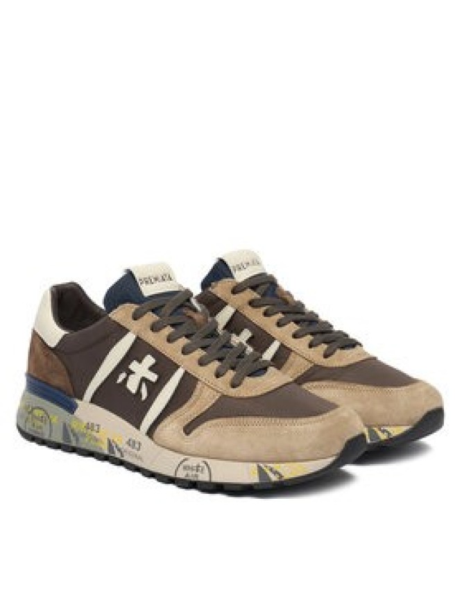 Premiata Sneakersy Lander Var 7704 Brązowy