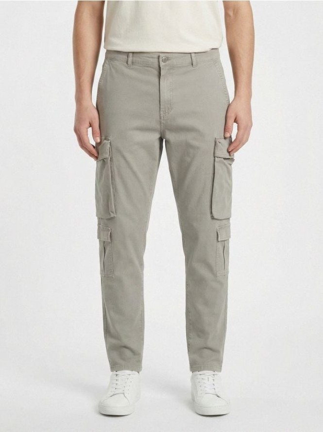 Spodnie cargo - szary