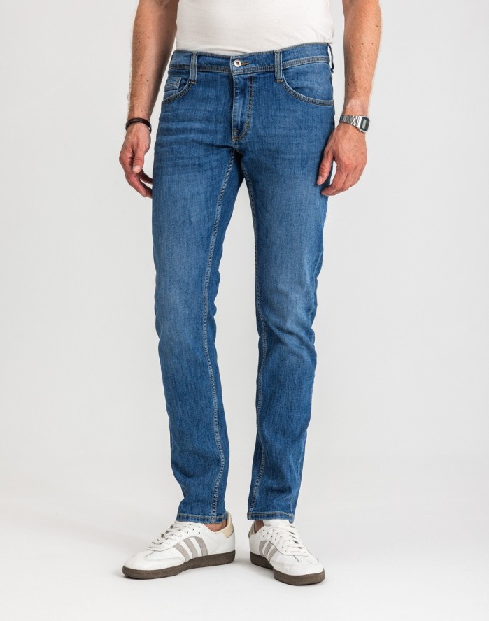 Męskie Spodnie Jeansowe Mustang Style Oregon Tapered Denim Blue 1017123 5000 623