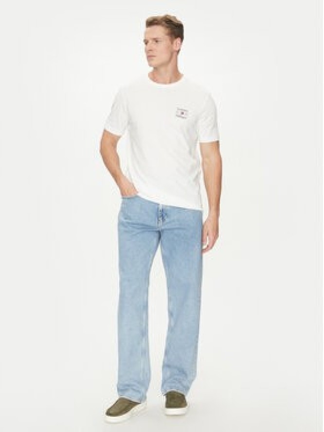 Tommy Hilfiger T-Shirt Stack MW0MW38622 Biały Regular Fit