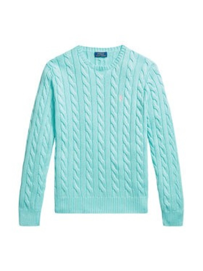 Polo Ralph Lauren Sweter 710775885547 Turkusowy Regular Fit