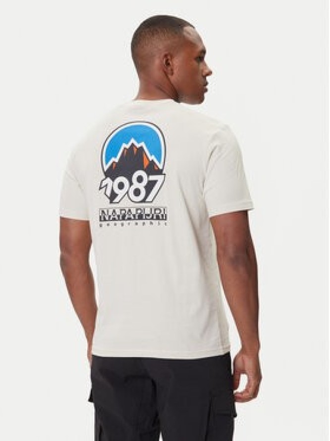 Napapijri T-Shirt S-Montepiana NP0A88SV Beżowy Regular Fit