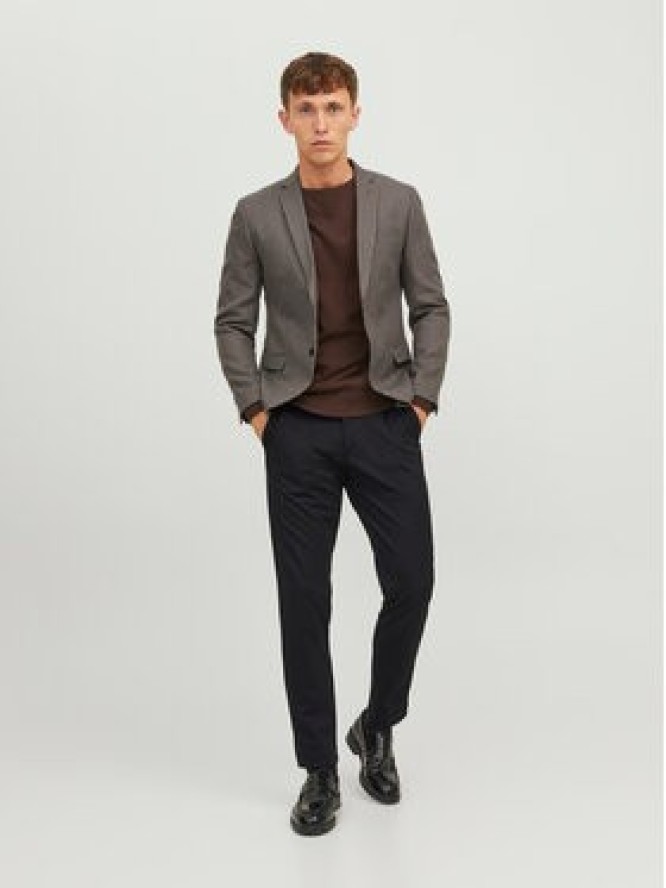 Jack & Jones Chinosy Marco 12237523 Czarny Slim Fit