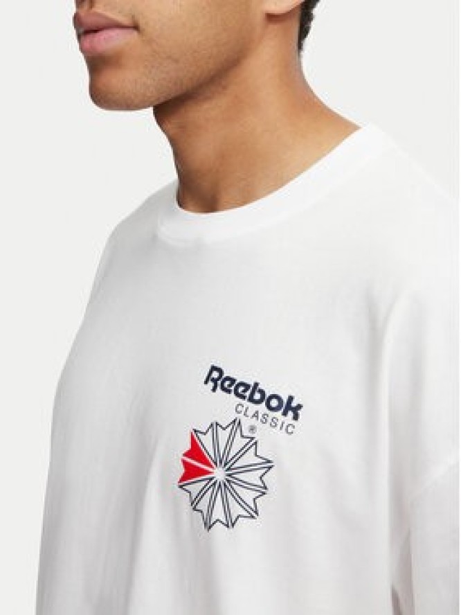 Reebok T-Shirt Dobry RK25735CCM Biały Regular Fit