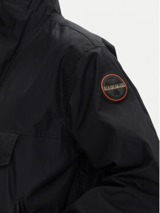 Napapijri Kurtka anorak Rainforest Next Sum NP0A4ILW Czarny Loose Fit