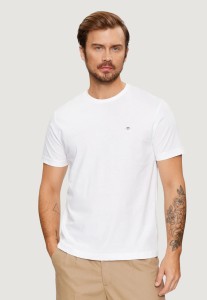 Koszulka crop top Mężczyzna GANT REG SHIELD SS T-SHIRT