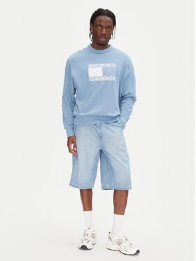 Tommy Jeans Bluza Paisley Flag DM0DM20832 Niebieski Relaxed Fit