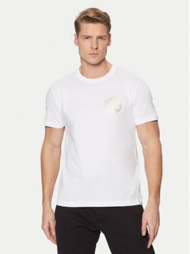 Versace Jeans Couture T-Shirt 78GAHT00 Biały Regular Fit