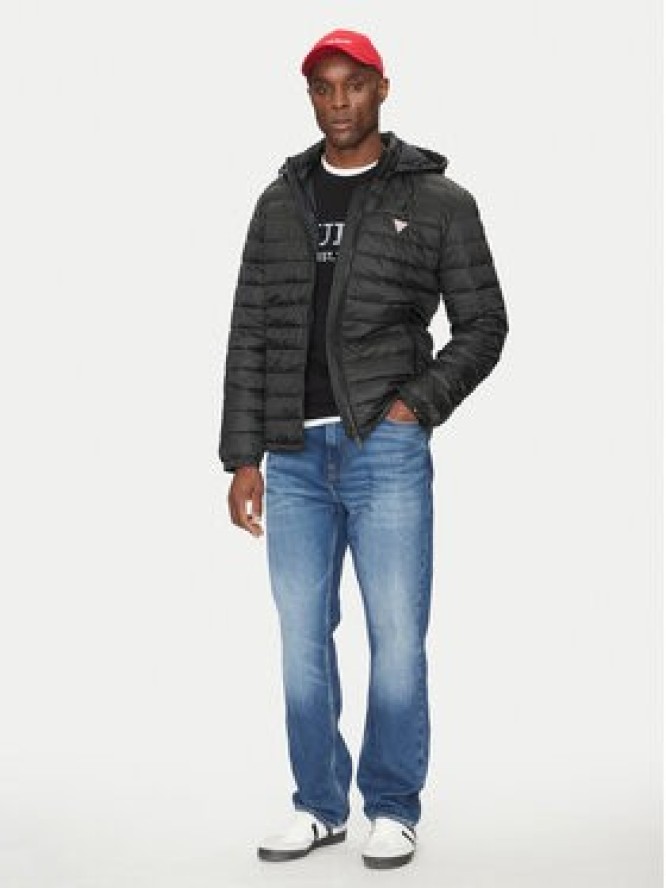 Guess Jeans Kurtka puchowa M5RL99 WHAB2 Czarny Regular Fit