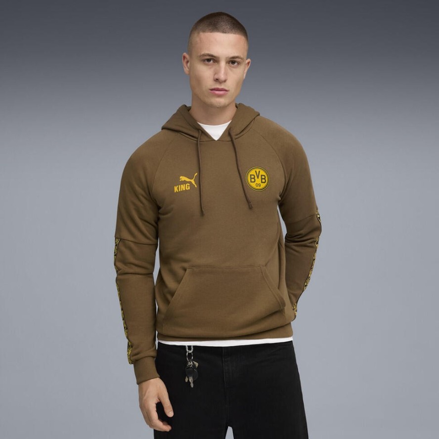 Męska bluza z kapturem Borussia Dortmund KING PUMA
