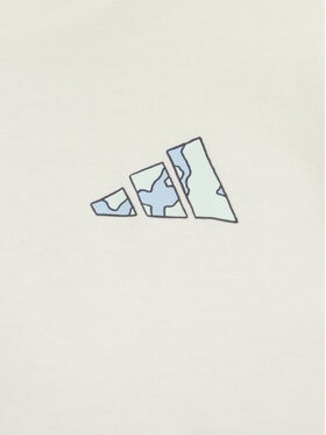 adidas T-Shirt Earth Day Graphic JI6756 Biały Regular Fit